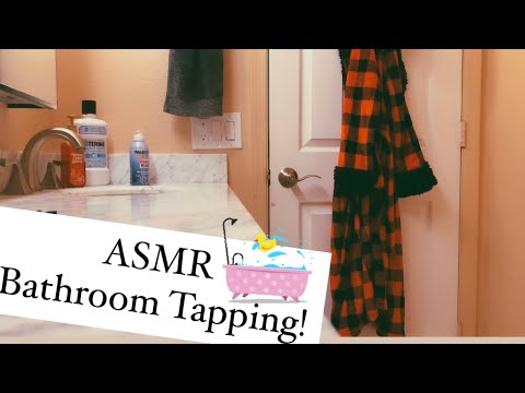 ASMR Bathroom Tapping + Tracing!
