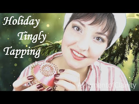 [ASMR] Tapping & Scratching Delicate Ornaments 🎄 | Christmas Tingles for You