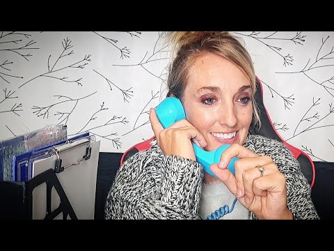 ASMR | Receptionist Role Play | 📞⌨️