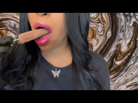 ASMR| EATING A CHOCOLATE POPSICLE 🤎 #