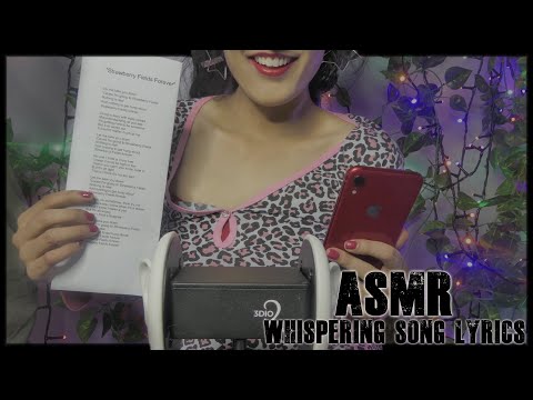 ASMR Whispering Song Lyrics♡♡♡ (Helping You Get a Goodnight's Sleep)💗