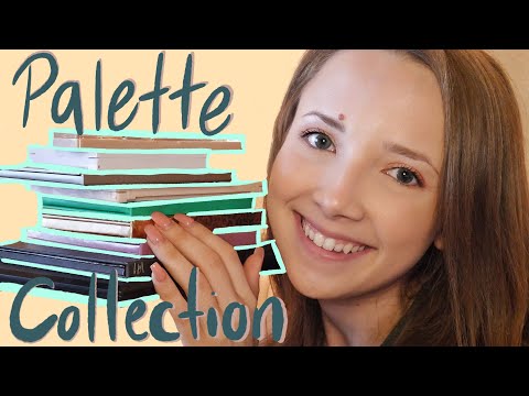 ASMR Eyeshadow Palette Collection (whispering, tapping with acrylic nails)