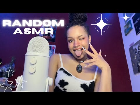 Random ASMR 🐮 ADHD, Personal Attention, Nail Tapping, Whsipers, Trigger Words, Rambles