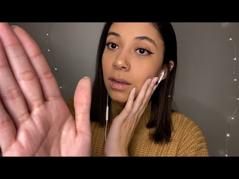 ASMR Personal Attention & Face Tracing Slight Mouth Sounds