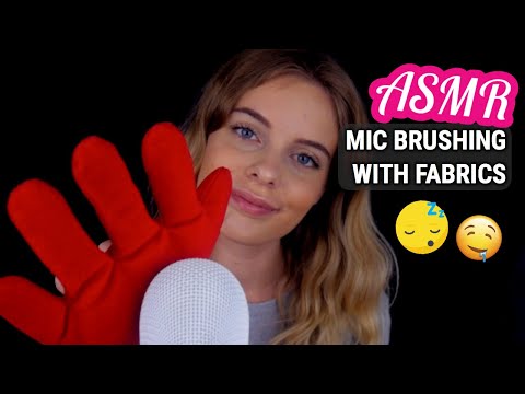 ASMR 'Brushing' The Mic With Different Fabrics - Soft Spoken