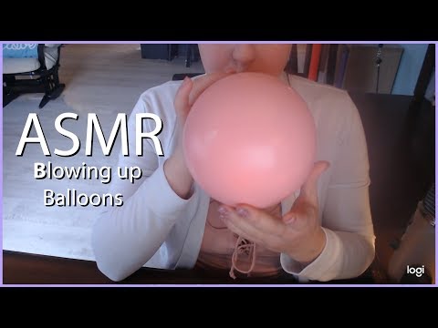 ASMR Blowing Up Balloons- no talking