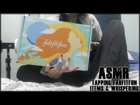 #Asmr  Tapping Fab Fit Fun Items & Whispering 3DIO Binaural ♡ ~ (Tapping Sounds)