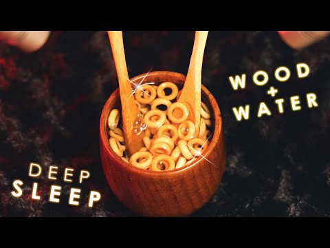 [ASMR] Best Wood + Water Triggers for Deep Sleep & Relax 😴 4k (No Talking)
