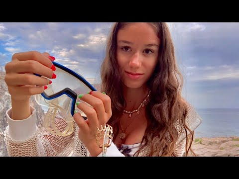 asmr at 6 am by the sea - beach triggers 🌊