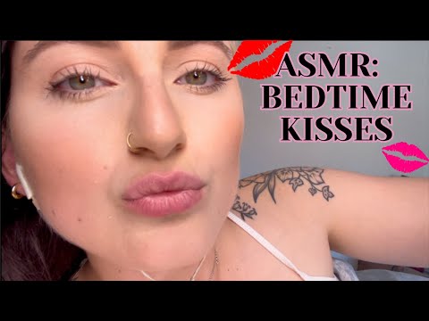 ASMR: BEDTIME KISSES AND PILLOW TALK | I love you | Couple goals | Sweet Girlfriend Role-Play