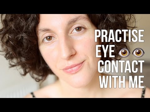 [ASMR] Practise eye contact with me 👁️ 👁️ (ADHD, autism, SOFT SPOKEN and whispered 🥰)