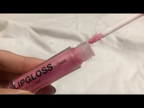 ASMR 💄 Lipgloss pumping, tapping and mouth sounds 💋