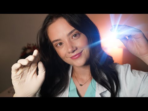 ASMR DOCTOR EXAM Roleplay! Ear to Ear Sounds, Skin Exam