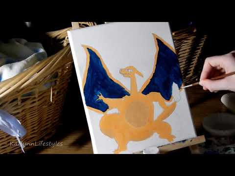 I TRIED TO PAINT CHARIZARD!!!
