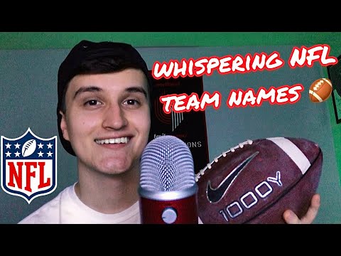 *Closely* Whispering NFL Team Names 🏈 (ASMR)