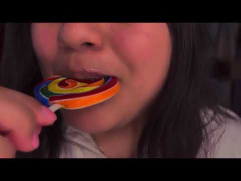 ASMR | Lollipop licking | Mouth sounds |