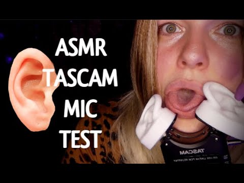 ASMR | INTENSE Tascam Mic Test W/ Ears, Mouth Sounds💦 Triggers.