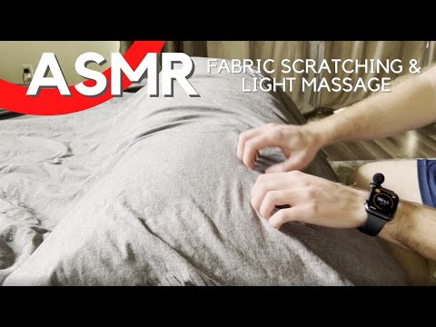 ASMR Super Relaxing Fabric Scratching / Tapping & Light Massage | No Talking