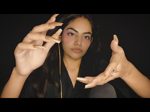 INDIAN ASMR| Most Relaxing Hand moments with long Nails+Layered mouth sounds Kisses❤️ | Hindi ASMR