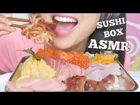ASMR SUSHI Box (EATING SOUNDS) | SAS-ASMR