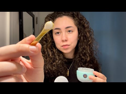 ASMR | 1 minute skincare routine 🧖🏻‍♀️ (layered sounds, no talking)