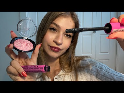 ASMR 1 minute makeup application💄(layered sounds)