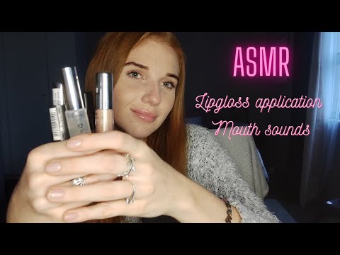 ASMR | Lipgloss application with lots of mouth sounds. 💕💄