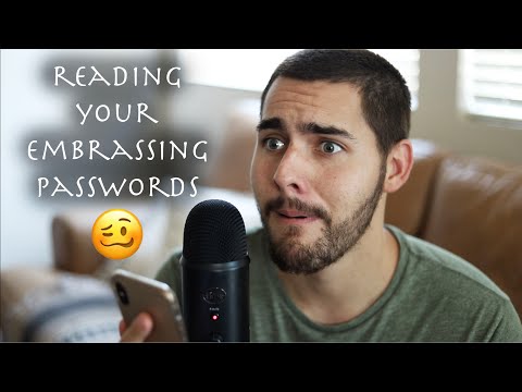 ASMR - Reading Your Embarrassing Passwords - Sleepy Male Whisper