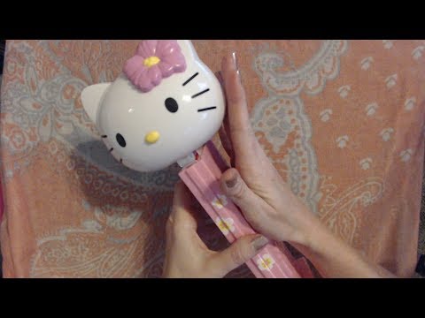 ASMR ~ Giant Hello Kitty PEZ Dispenser Unboxing/Demonstration (Soft Spoken)