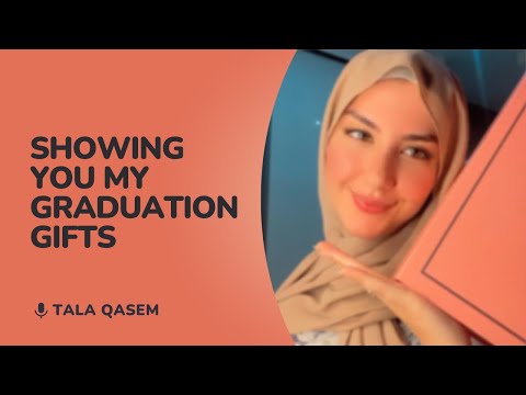 #asmr showing you my graduation gifts بفرجيكم هدايا عيد ميلادي