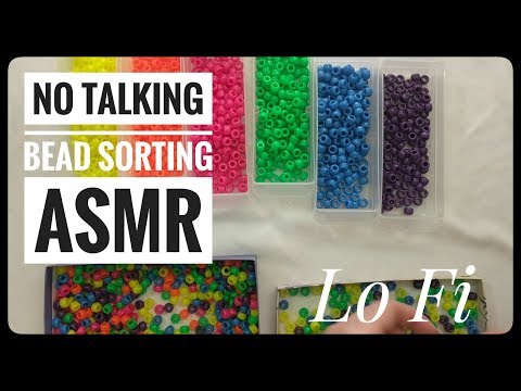 Bead Sorting ASMR (No Talking) || Lo Fi Friday