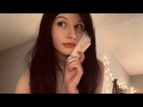 ASMR lotion sounds, gum chewing :)