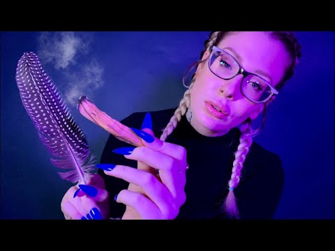 ASMR Feather Blessing YOU + Healing Energy Clearing 🤍🖤