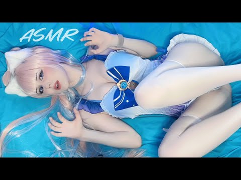 ASMR Scratching | Kokomi Genshin cosplay #asmr #asmrcosplay