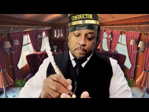 ASMR Luxury Train Conductor Roleplay | Relaxing Antique Vintage Steam Locomotive Sleep