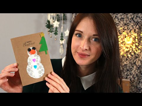 ASMR Teacher 👩🏻‍🏫 Making Christmas Cards - ASMR Roleplay