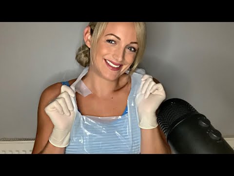 ASMR XS LATEX GLOVES and PLASTIC APRON | LATEX SOUNDS | PLASTIC SOUNDS | NO TALKING