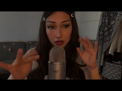 ASMR trigger words and mouth sounds 💖 (layered sounds, repeating words)