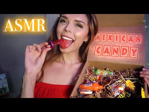 ASMR // Mexican Candy Taste Test 😂 [lollipop mouth sounds, chewy candy]