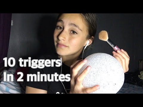 ASMR ~ 10 triggers in 2 minutes