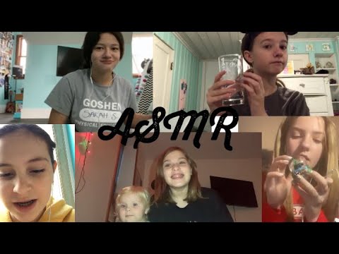 ASMR ❄️my friends try ASMR❄️ Fun • Tapping • NO HEADPHONES
