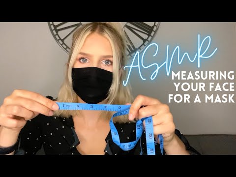 ASMR FACE MEASURING ROLEPLAY - With Inaudible Whispering