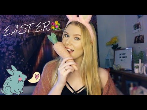 Easter Bunny Gives You ASMR🐰personal attention, tapping, scratching, mouth sounds
