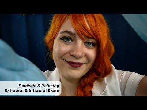 ASMR 🩺 Realistic & Relaxing Extraoral and Intraoral Examination 🌟 | Soft Spoken Medical RP
