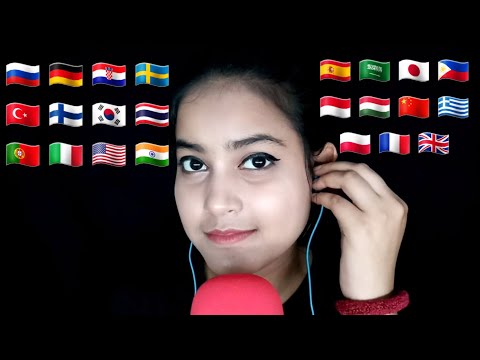 ASMR "Winter" In Different Languages With Whispering