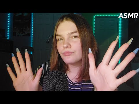 ASMR | Fast and Aggressive Nail Tapping and Mouth Sounds ~ super tingly ✨️