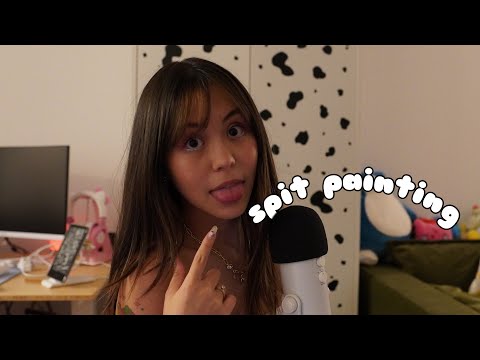 ASMR Spit Painting on You (Lots of Wet Mouth Sounds and Personal Attention)