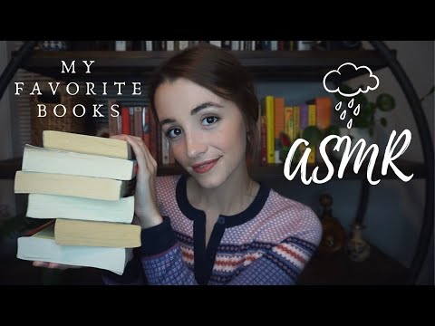 ASMR | My Favorite Books 📚 • Whispers • Rain • Page Turning • Reading • Tapping