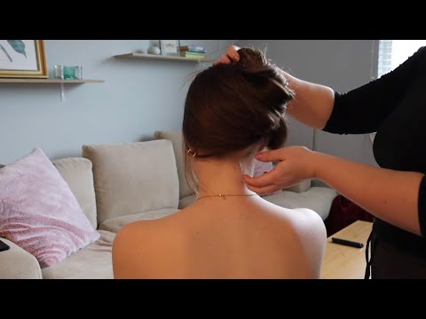 ASMR Hair Play, Brushing, Neck Pampering, Back Scratch & Scalp Massage | ft. xokatie ASMR