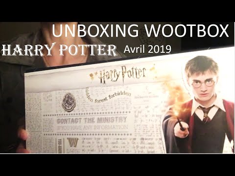 {ASMR} UNBOXING Wootbox Harry Potter 2 d' AVRIL 2019 !